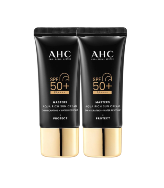 AHC Masters Aqua Rich Sun Cream 30ml Duo Set